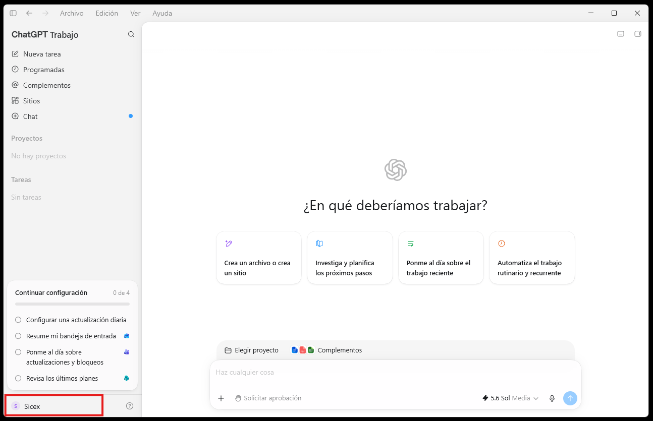 Configuración de Apps