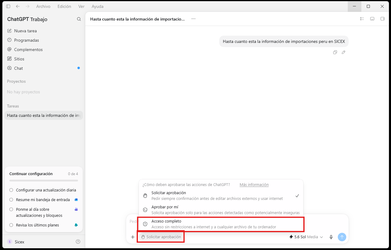 Permisos de consulta