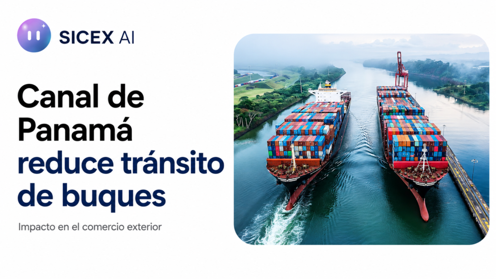 Canal de Panamá reduce el tránsito de buques en 2026
